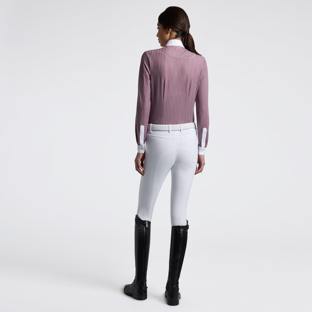 Ladies CT Stripes Show Shirt | Long Sleeves | Rosa