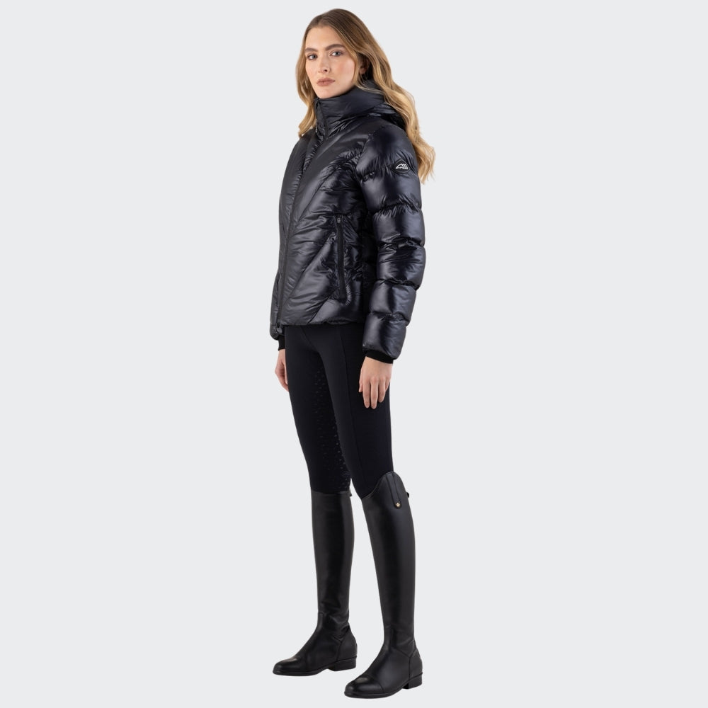 Ladies Coolbomb Glossy Padded Coat | Black