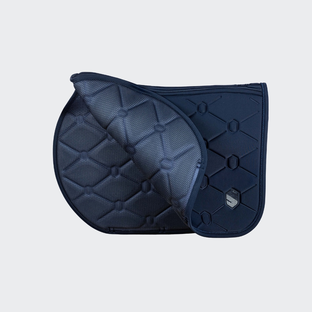 SpineShield Swarovski Jumping Saddle Pad | Navy