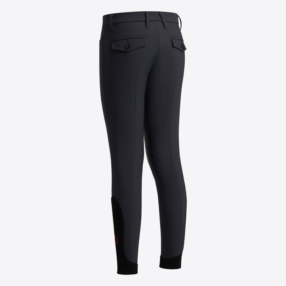 Boys Riding Breeches | Knee Grip | Charcoal