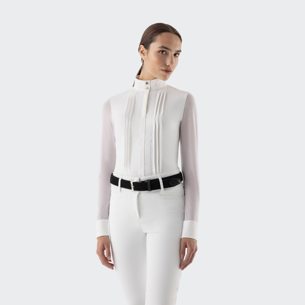 Ladies Eqgelsa Show Shirt | Long Sleeves | White
