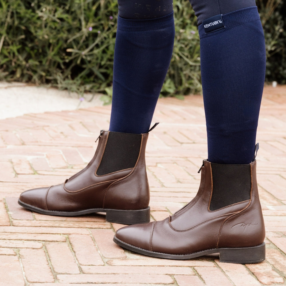 Short Boots Front Zipper | Brown