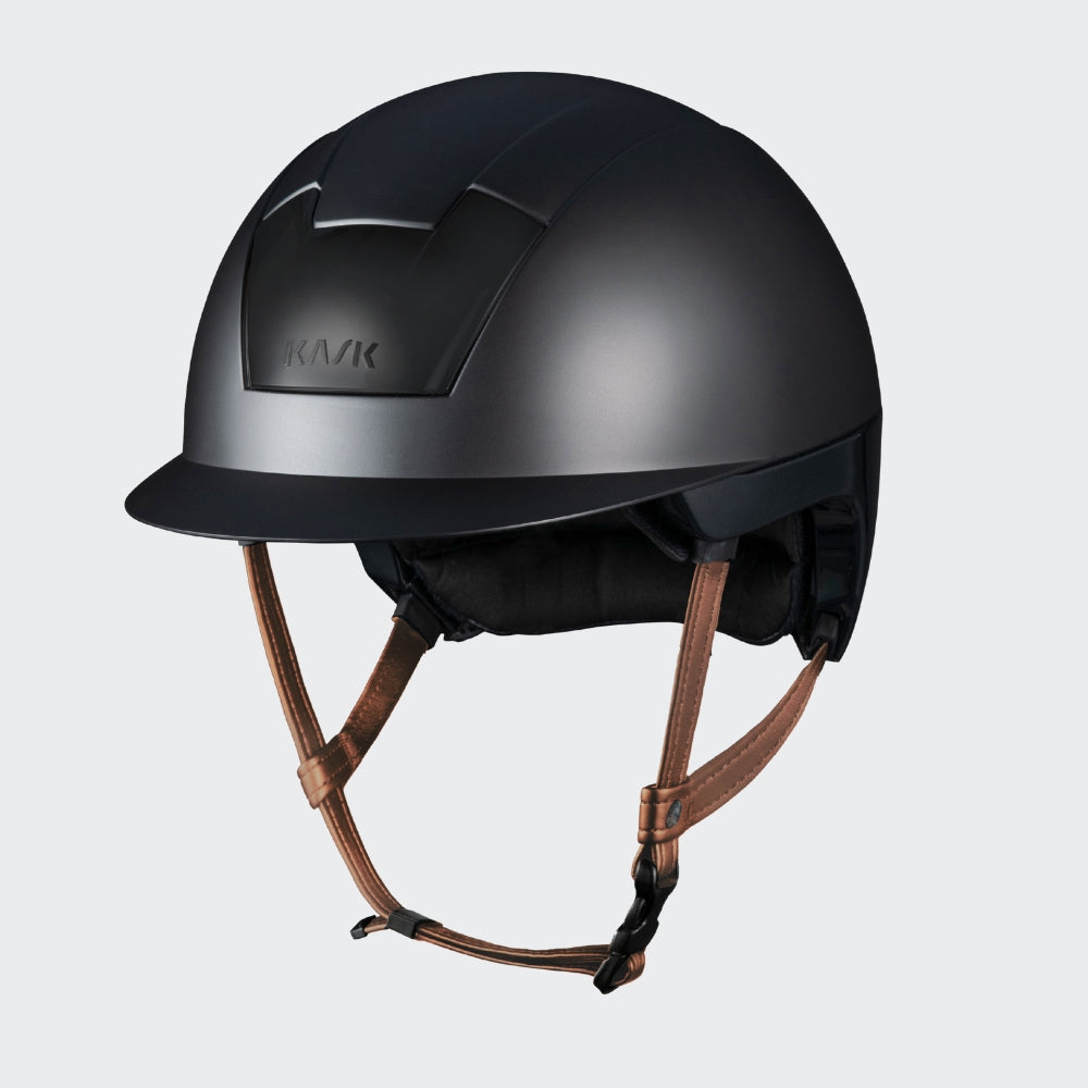 Kooki Riding Helmet | Dark Shadow | Light Brown