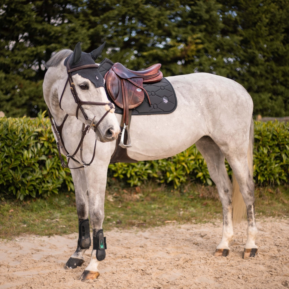 SpineShield Swarovski Jumping Saddle Pad | Anthracite