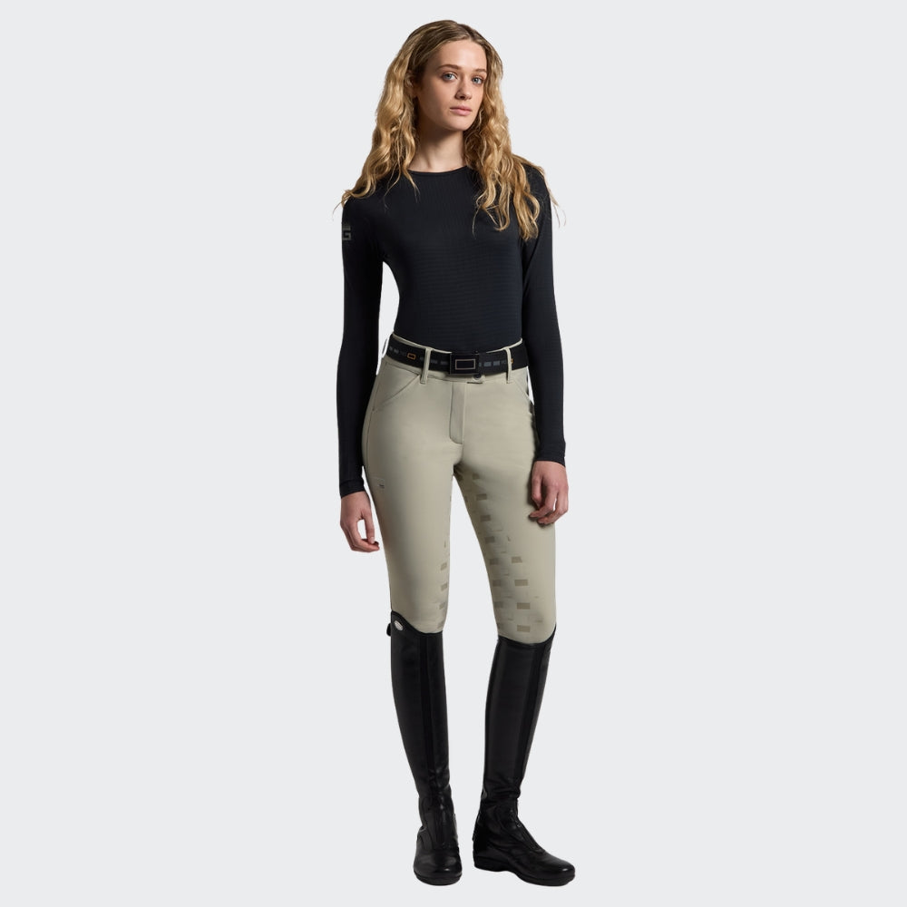 Ladies RG Italy Technical Long Sleeve Polo | Navy