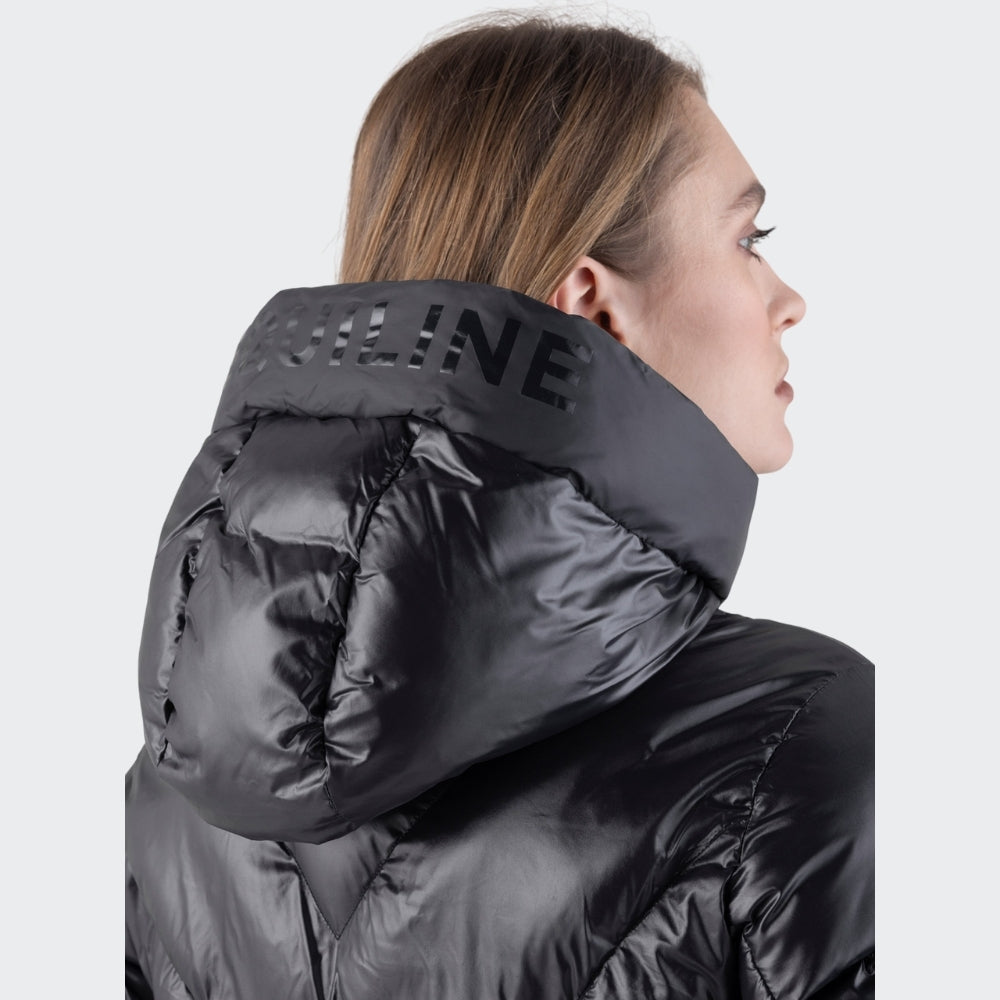 Ladies Coolbomb Glossy Padded Coat | Black