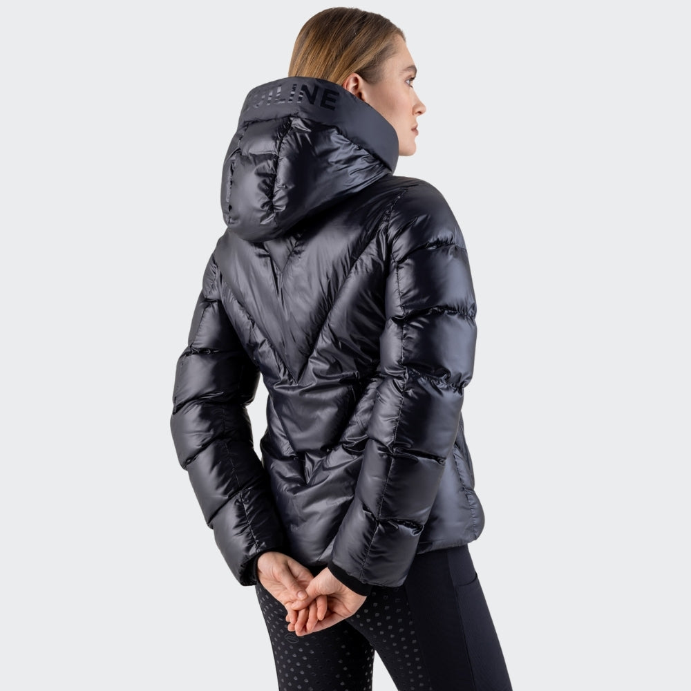 Ladies Coolbomb Glossy Padded Coat | Black
