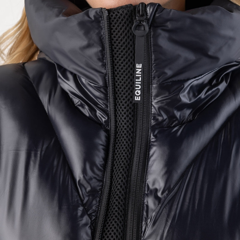 Ladies Coolbomb Glossy Padded Coat | Black