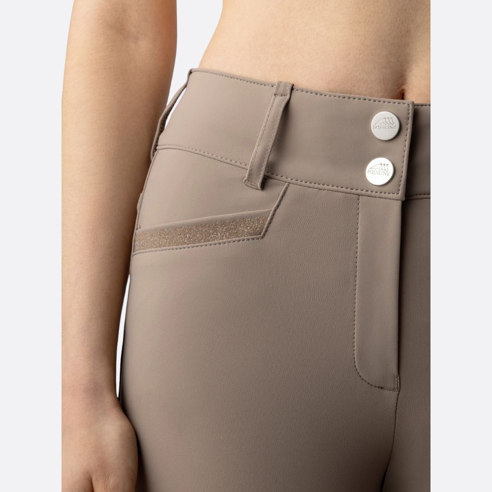 Ladies Crystalek Breeches | High Rise | Knee Grip | Taupe