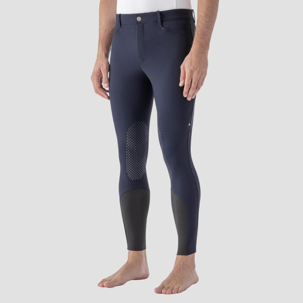 Mens Grafton B Move Breeches | Knee Grip | Navy