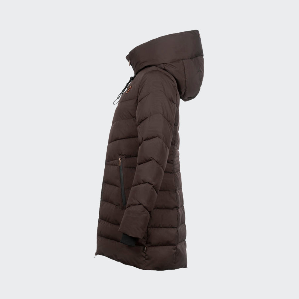 Ladies Cavallora Functional Padded Coat | Espresso Brown