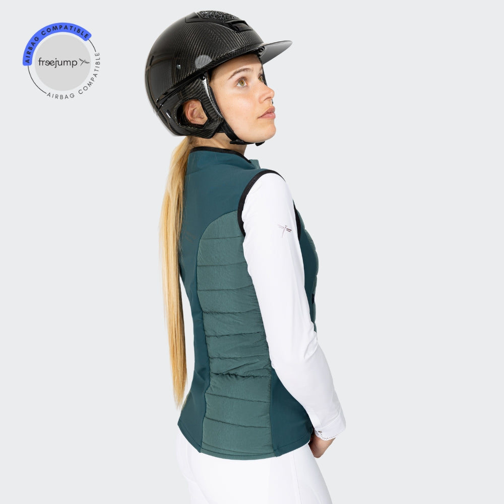 Ladies Kloé Down Padded Vest | Emerald Green