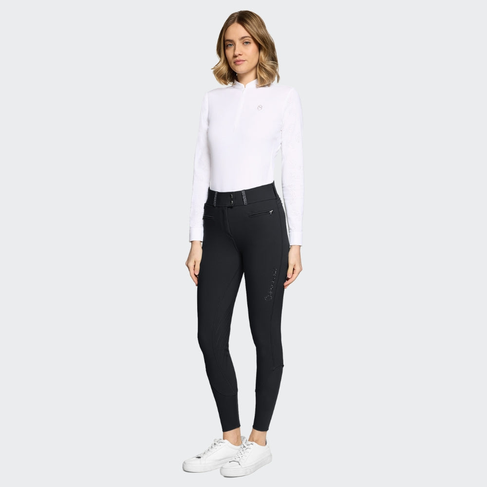 Ladies Clara Nova Breeches | High Rise | Knee Grip | Black