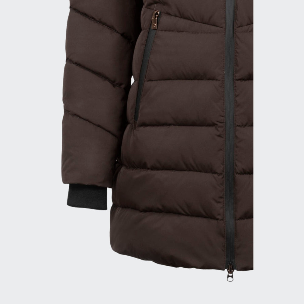 Ladies Cavallora Functional Padded Coat | Espresso Brown