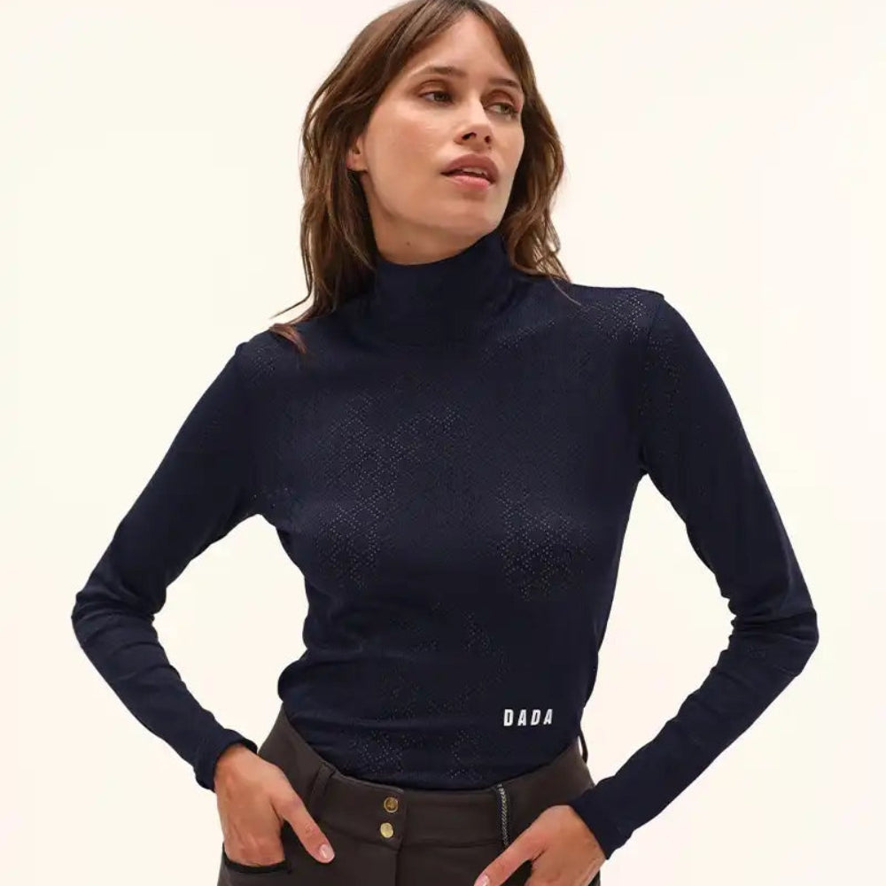 Calder Long Sleeve Training Polo | Navy