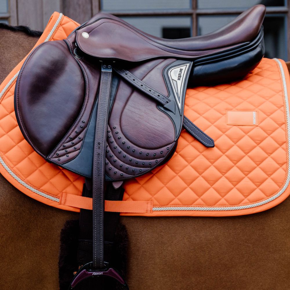 Diamond Rope Jumping Saddle Pad | Orange