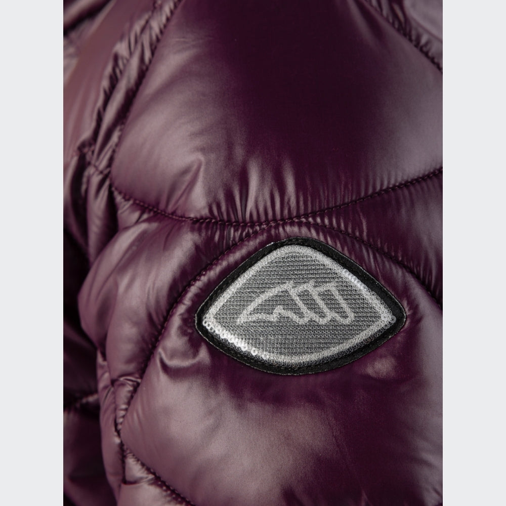 Ladies Gasic Quilted Coat | Burgundy