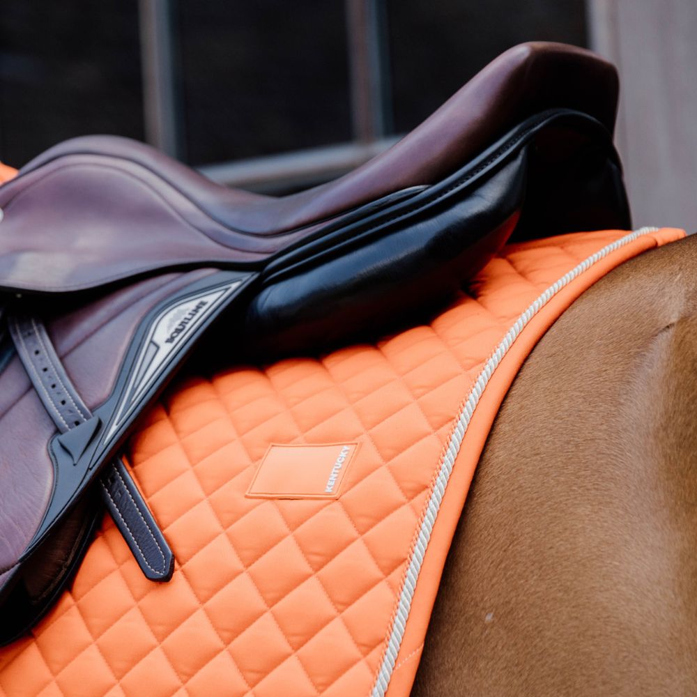 Diamond Rope Jumping Saddle Pad | Orange