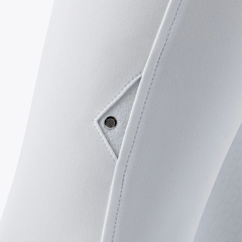 Ladies Crystalek Breeches | High Rise | Knee Grip | White