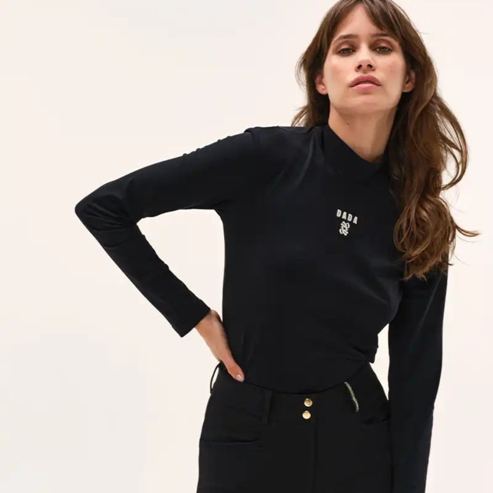 Ladies Ernest Training Polo | Long Sleeves | Black