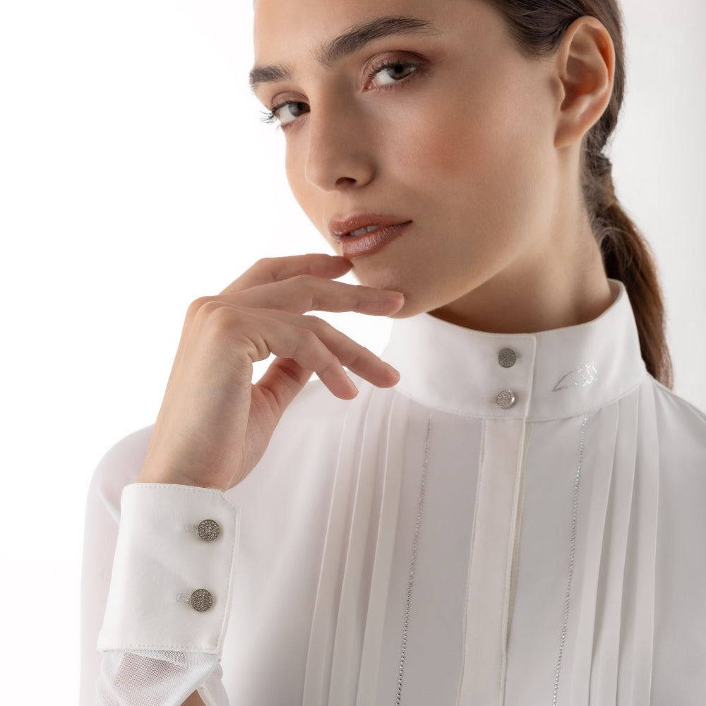 Ladies Eqgelsa Show Shirt | Long Sleeves | White