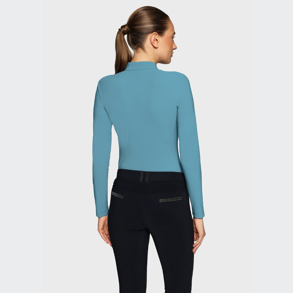 Ladies Bella Training Polo | Long Sleeves | Neptune