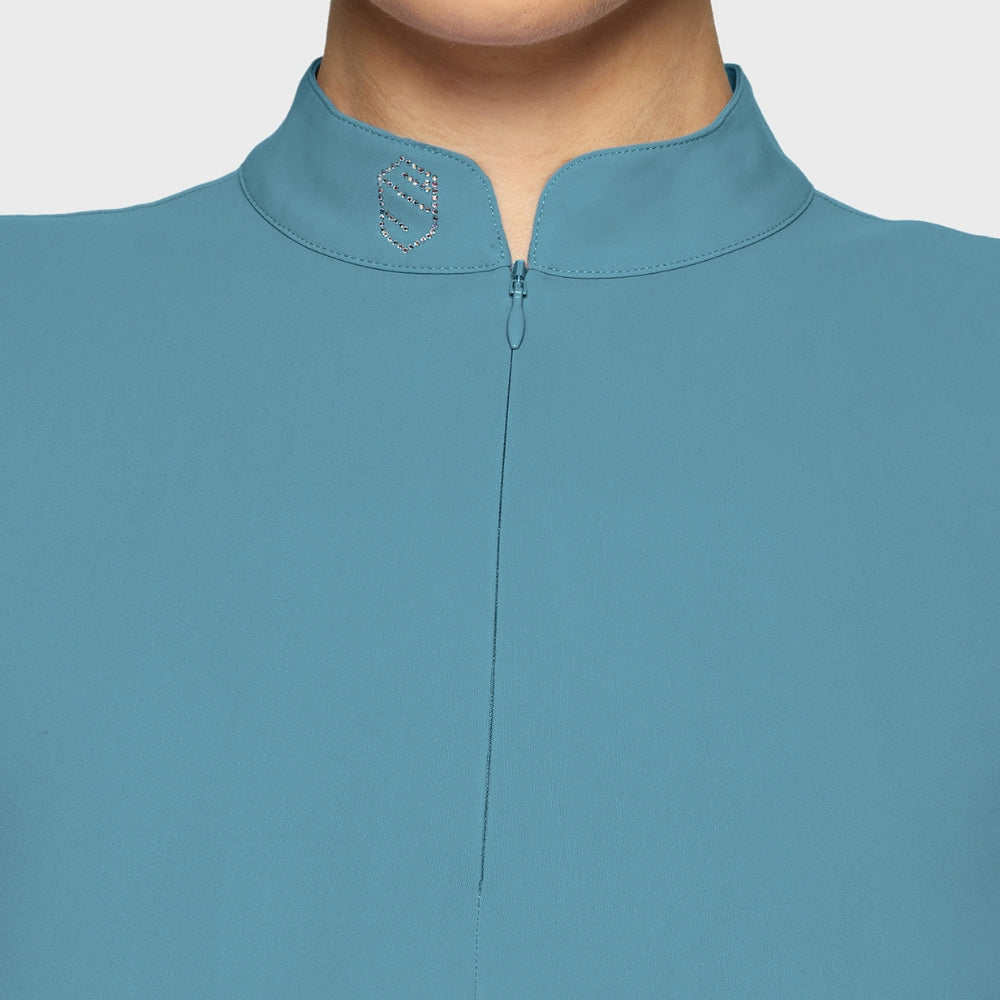 Ladies Bella Training Polo | Long Sleeves | Neptune