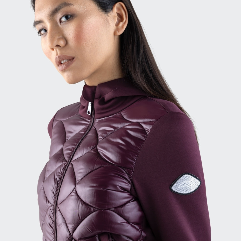 Ladies Gotel Full Zip Hoodie | Burgundy