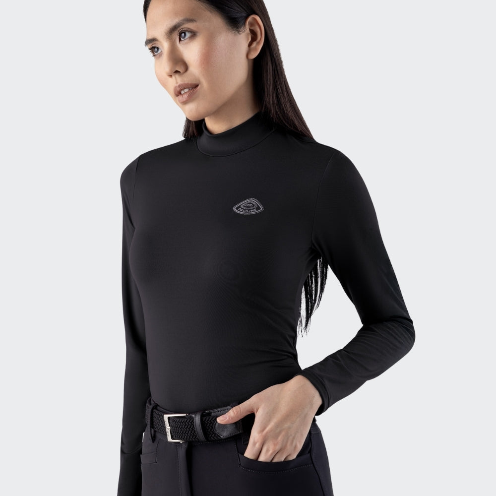 Ladies Geco Fleece Training Polo | Black