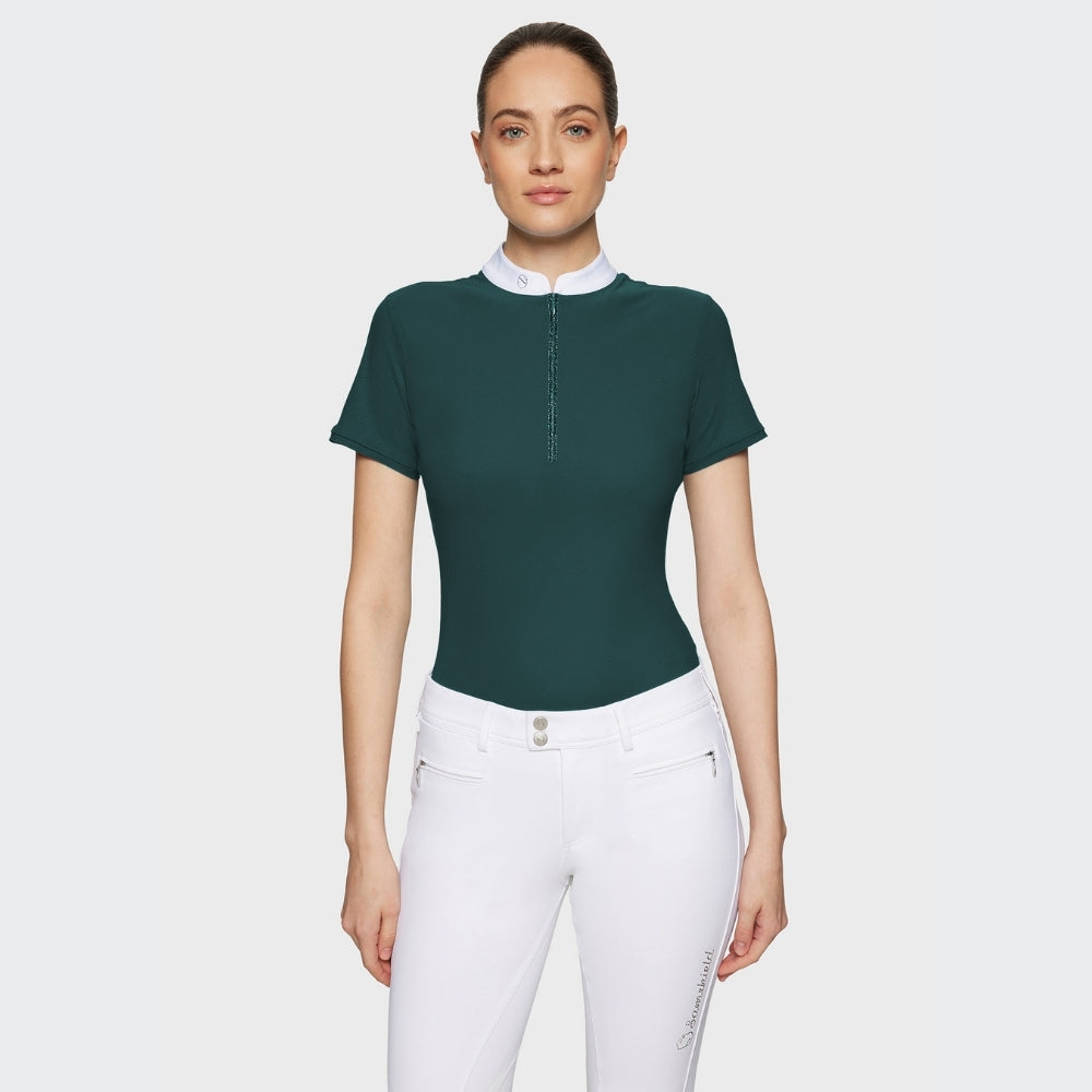 Ladies Aloise Show Shirt | Short Sleeves | Hunter Green