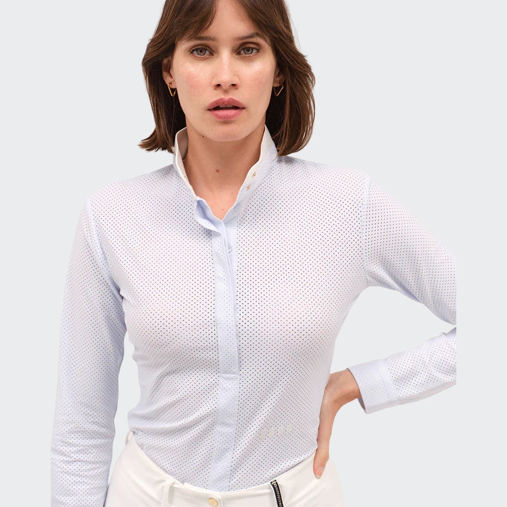 Ladies Helios Long Sleeve Show Shirt | Sky Blue