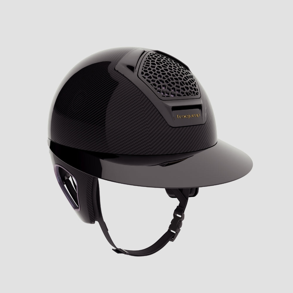 Voronoï Carbon Helmet With Temple Protection | Black | Chameleon Grey