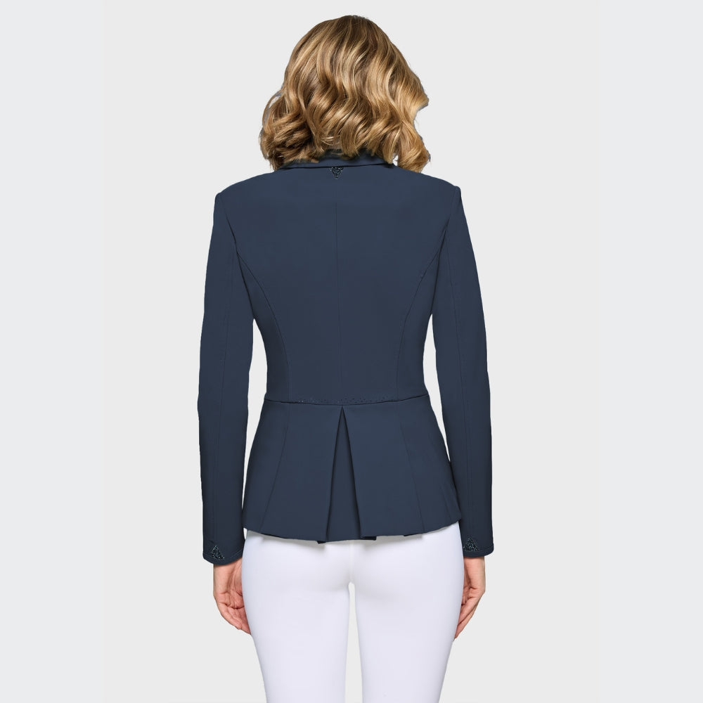 Ladies Victorine Crystal Fabric Show Jacket | Navy