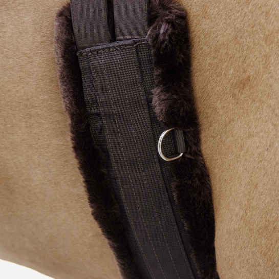 Sheepskin Girth - Brown/Brown
