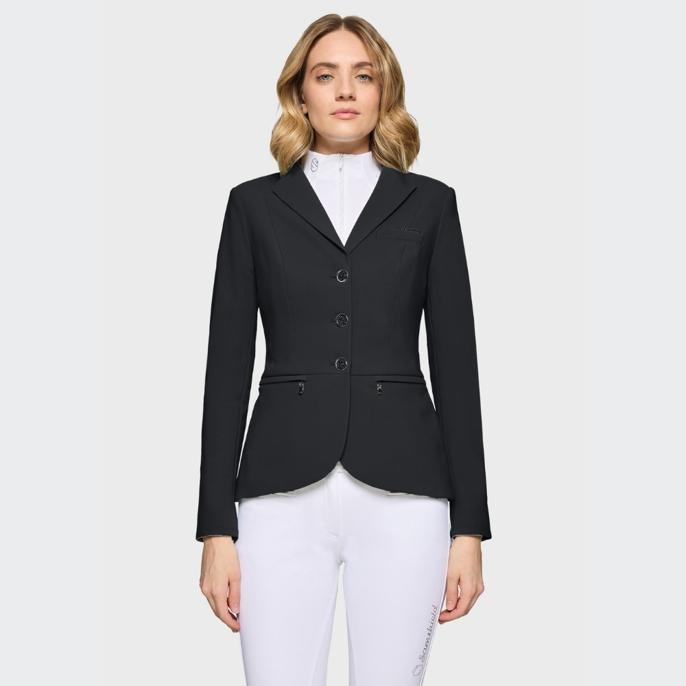 Ladies Victorine Crystal Fabric Show Jacket | Black