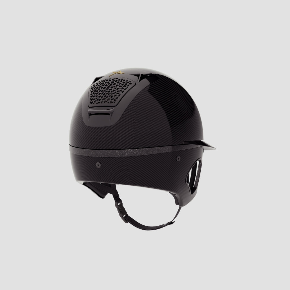 Voronoï Carbon Helmet With Temple Protection | Black | Catechu Black