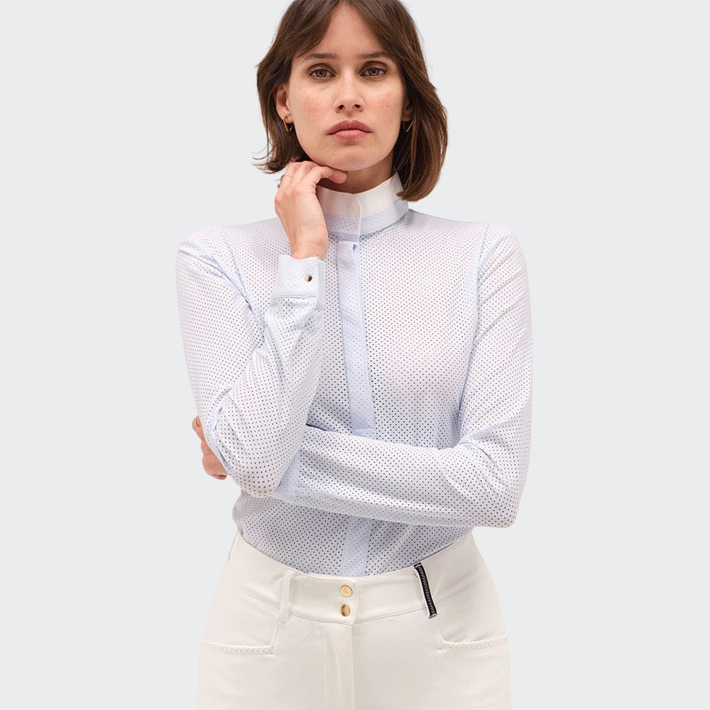 Ladies Helios Long Sleeve Show Shirt | Sky Blue