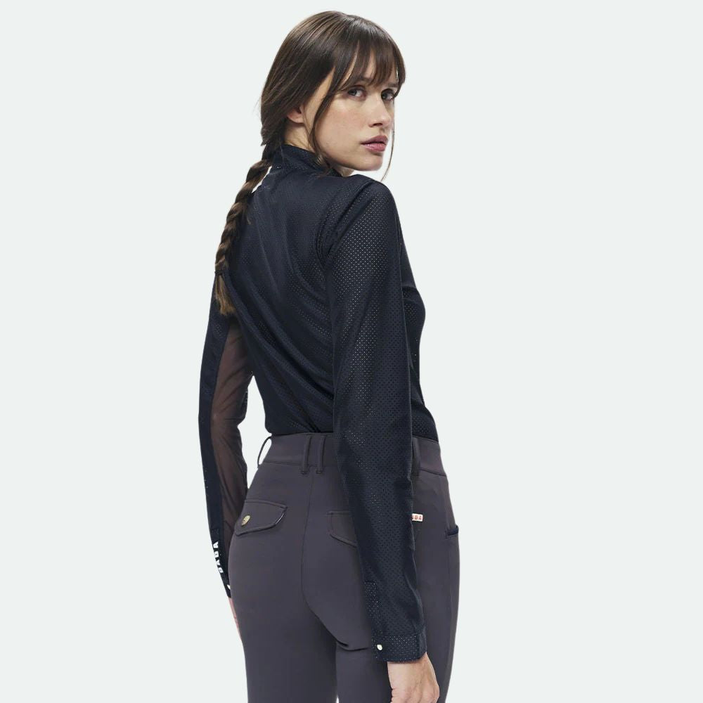 Ladies Pablito Polo Shirt | Long Sleeves | Black