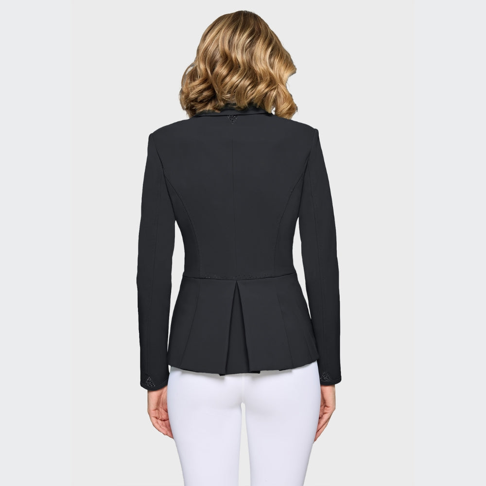 Ladies Victorine Crystal Fabric Show Jacket | Black