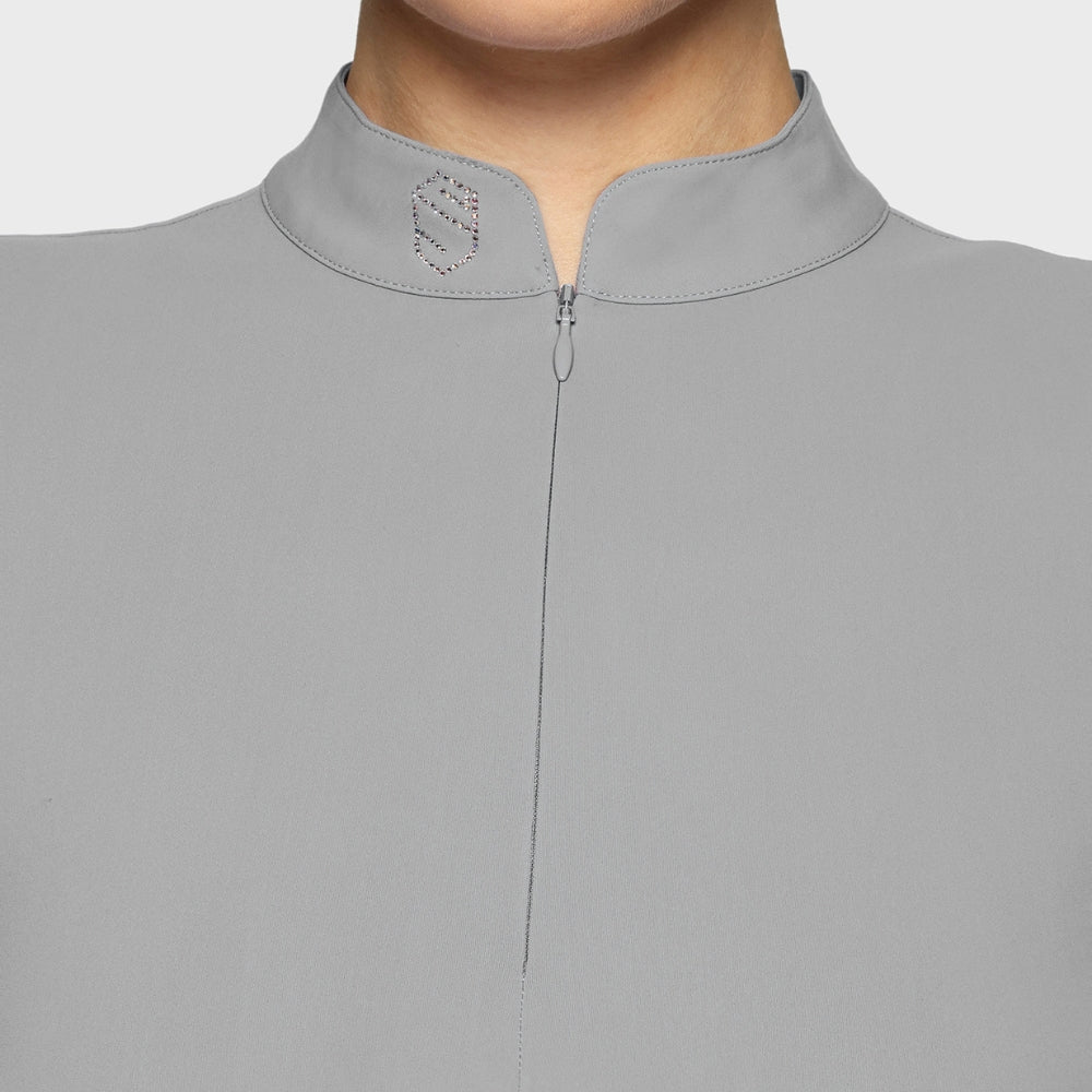 Ladies Bella Training Polo | Long Sleeves | Light Grey
