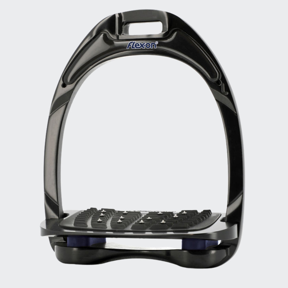 Black Aluminium Stirrups | Navy