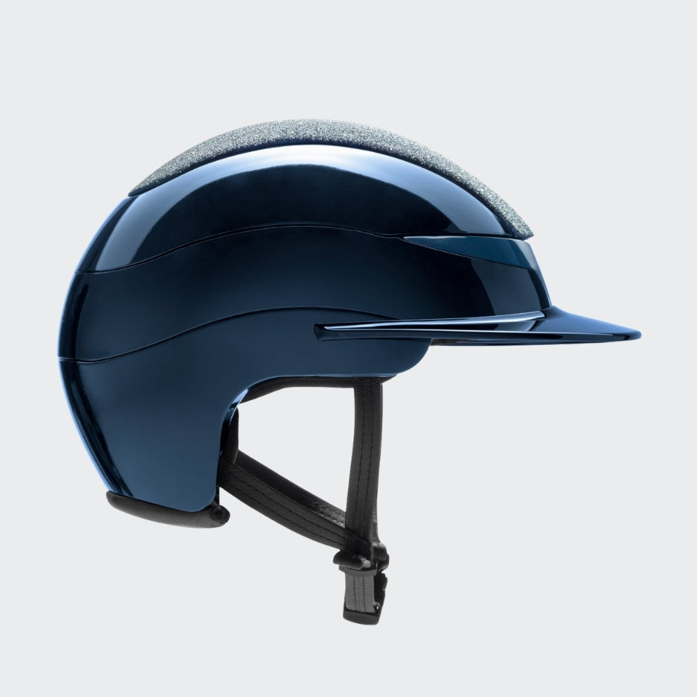 Xanto Helmet | Standard Visor | Swarovski Top | Glossy Navy
