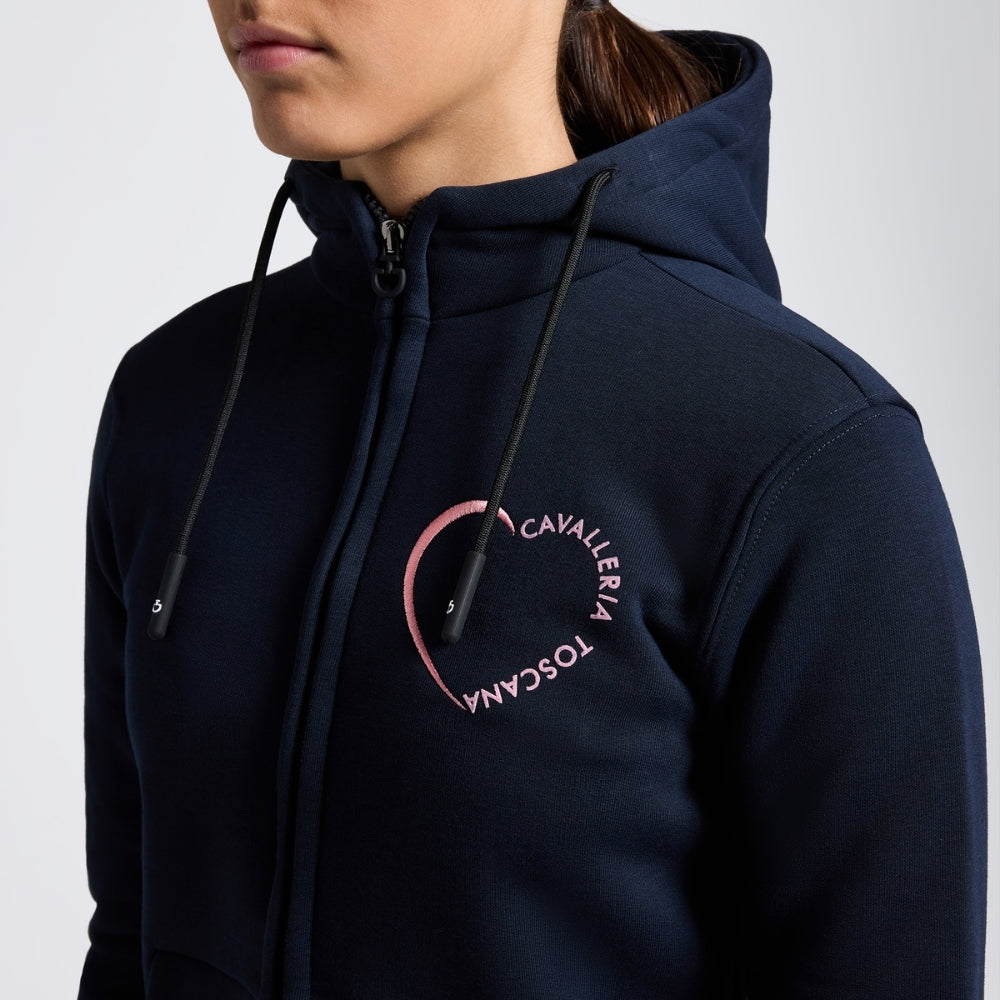 Girls CT Cotton Zip Hoodie | Navy