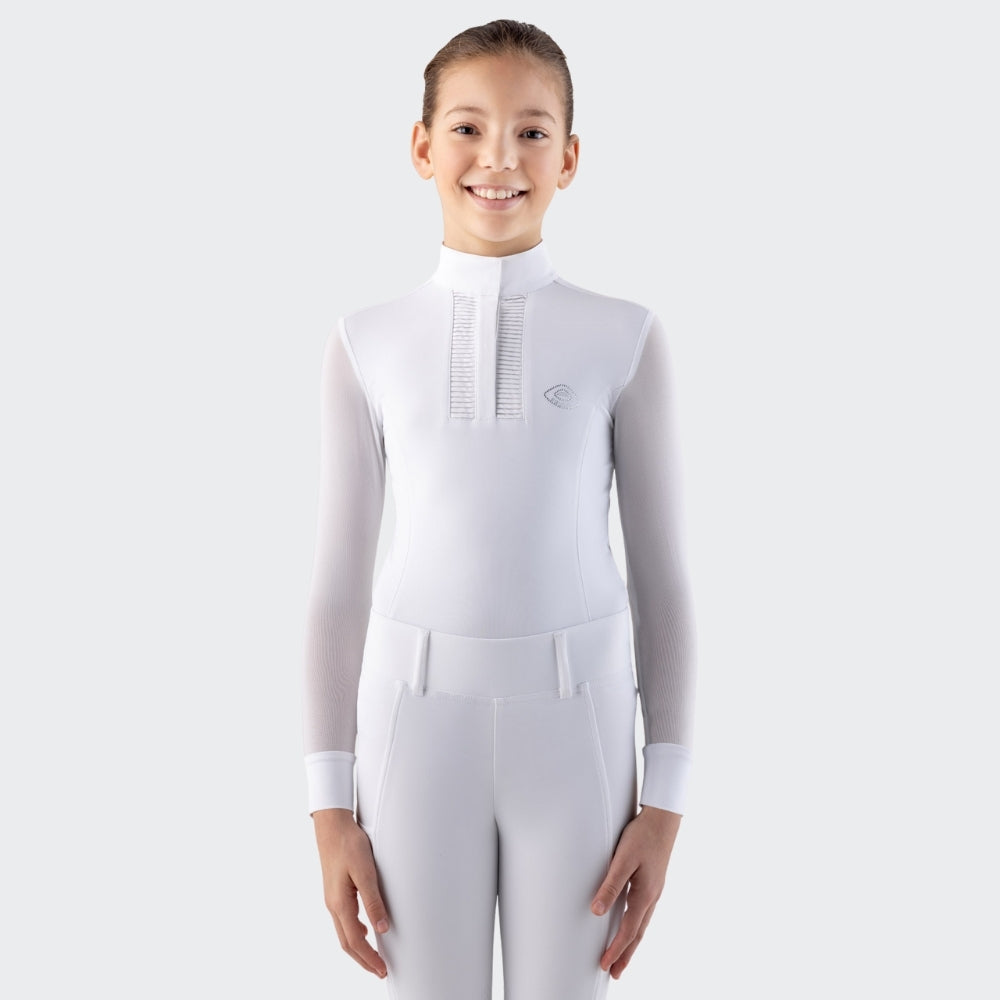 Girls Cozio Show Shirt | Long Sleeves | White