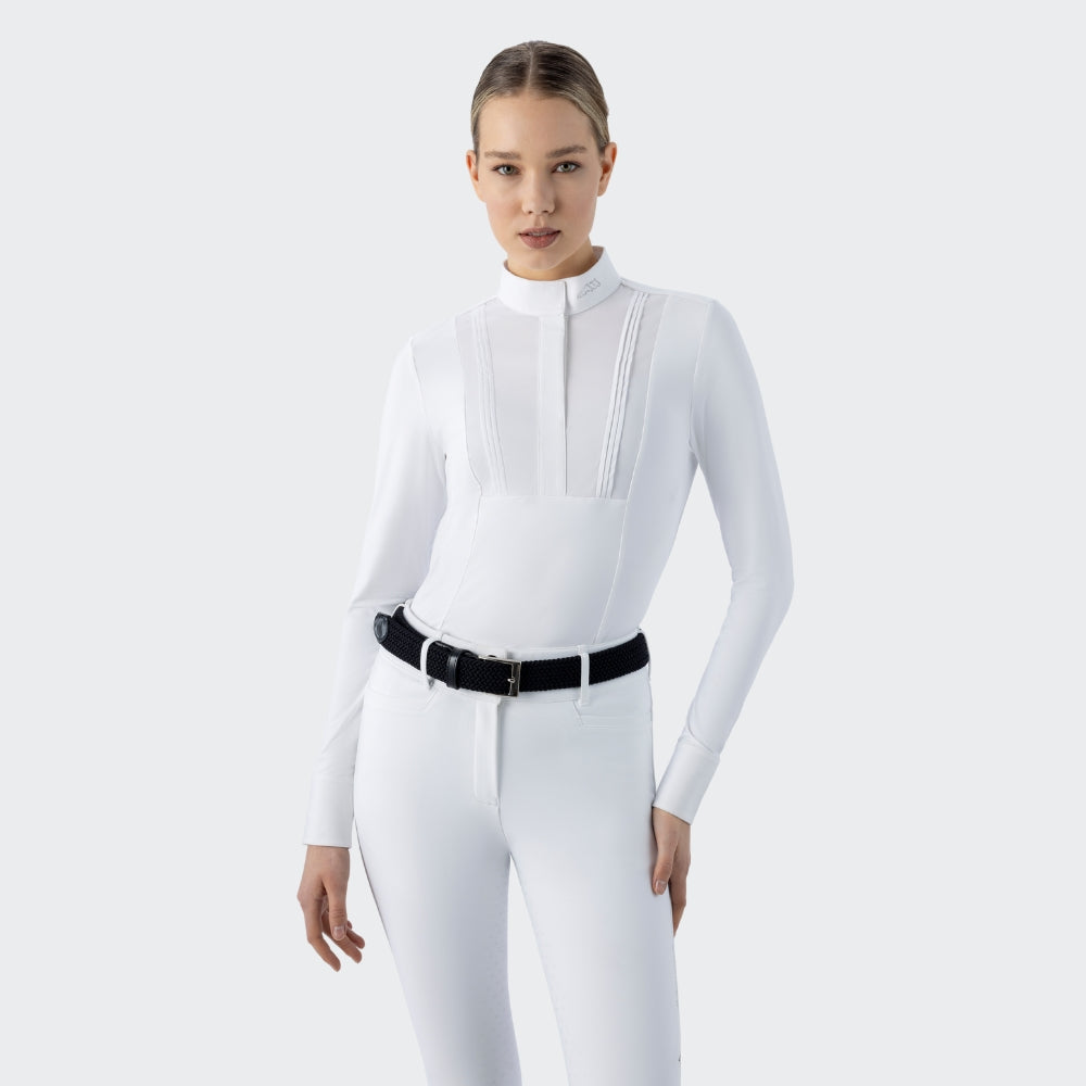 Ladies Editha Show Shirt | Long Sleeves | White