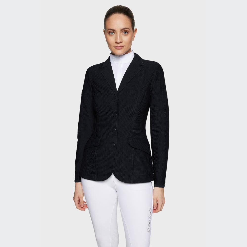 Ladies Wellington Crystal Show Jacket | Black