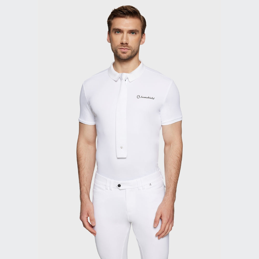 Mens Knitted Tie | White