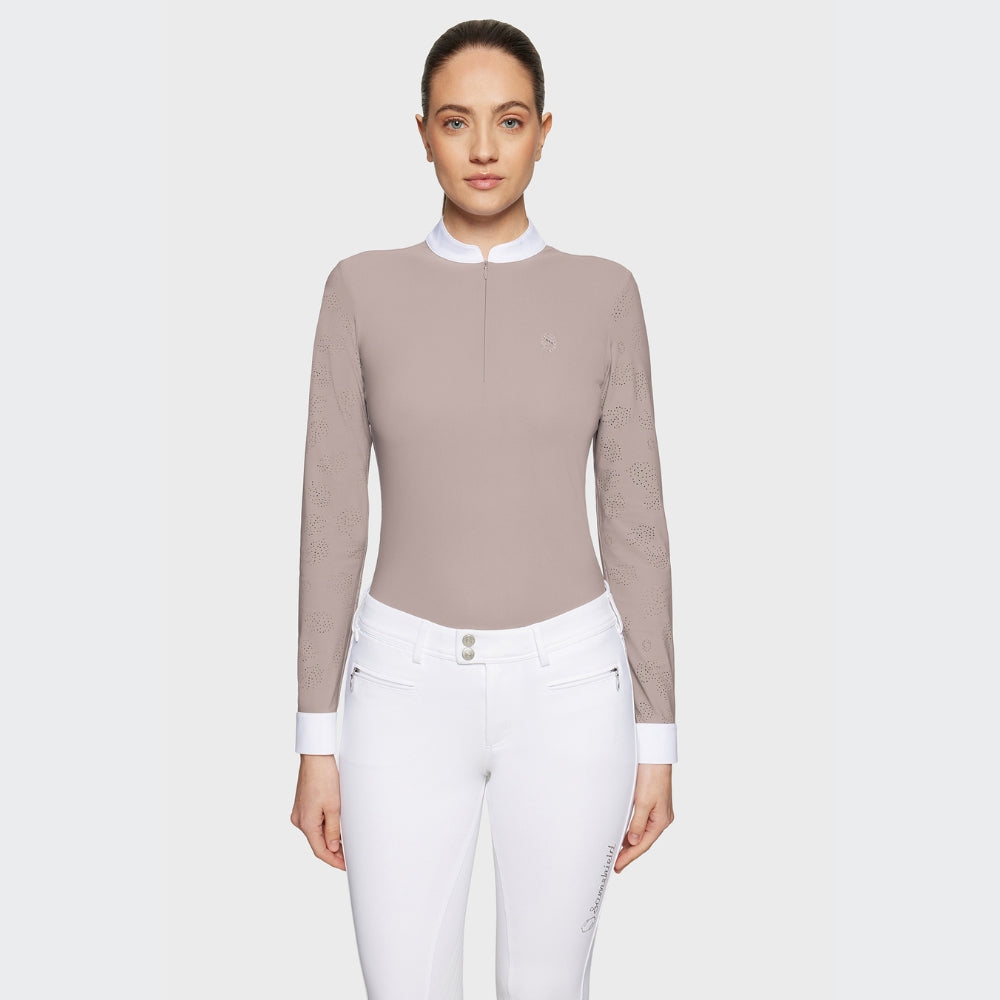 Ladies Louison Air Show Shirt | Long Sleeves | Latte