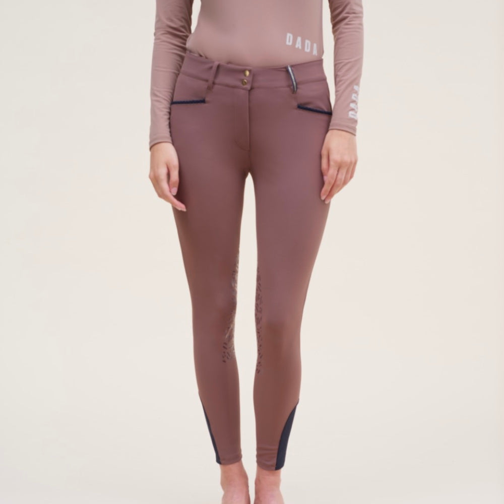 Ladies Giovani Grip Breeches | Medium Rise | Knee Grip | Coffee