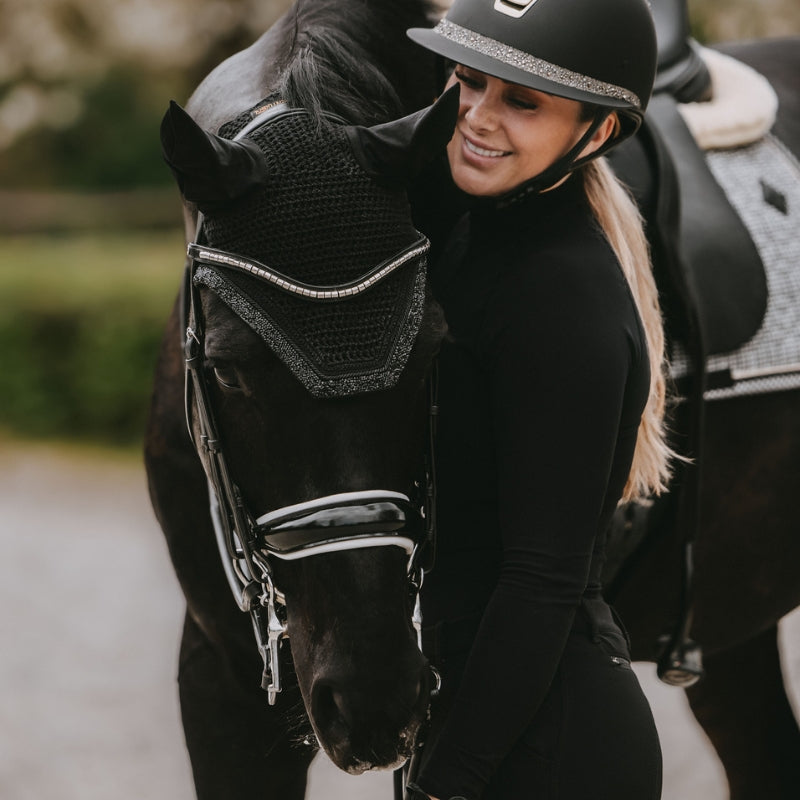 Fly Hood Wellington Glitter Stone Soundless - Black